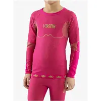 Viking Riko Long Sleeve Base Layer Set Rose 140-152 cm Garçon
