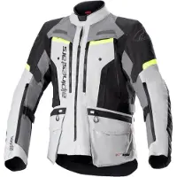 Alpinestars Bogota Pro Drystar veste textile imperméable pour moto, gris, S
