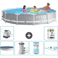 Intex Structure de piscine Prism Frame, modèle rond - 366 x 76 cm - 7 pièces - S31922