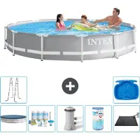 Intex Structure de piscine Prism Frame, modèle rond - 366 x 76 cm - 8 pièces - S31914