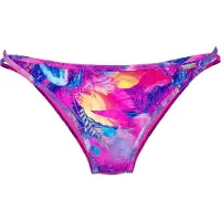 Venice beach Bas de bikini jaune / violet / bleu violet / rose foncé