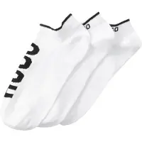 HUGO Lot de trois paires de chaussettes basses avec logos