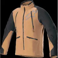 Alpinestars Hyde XT Stretch Drystar XF veste textile imperméable pour moto, noir/beige, S