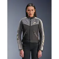 Alpinestars Veste Résistant À L'Eau Stella T-Dyno Black Dark Gray Ecru, Taille: XL