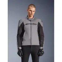 Alpinestars SMX, veste textile imperméable ,Gris/Noir ,M