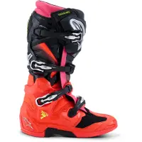 Alpinestars Bottes Tech 7 Black Red Fluo Pink Fluo