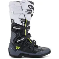 Alpinestars Tech 5, bottes ,Noir/Gris Foncé/Blanc ,8 US