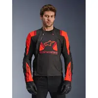 Alpinestars Veste T-STUNT AIR, (noir/rouge fluo/rouge, taille M)