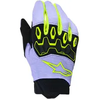 Alpinestars Gants Full Bore V2 Junior Et Enfant Purple Yellow Fluo, Taille: XS