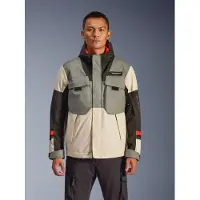 Alpinestars Mospher, veste textile imperméable ,Gris/Blanc/Noir ,L