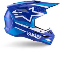 Alpinestars Casque Yamaha S-M3 ECE 22.06 Blue White Glossy