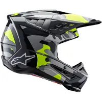 Alpinestars S-M5 Rover 2 Helmet Ece 22.06 Dark Gray Yellow Fluo Glossy Taille L