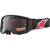 Alpinestars Masque Supertech Corp Absolute Vision Black Red Mirror Silver, Taille: One Size