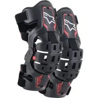 Alpinestars Genouillères Bionic 5S Junior Black Red, Taille: One Size