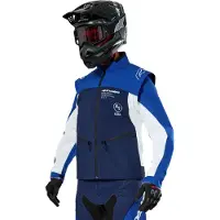 Alpinestars Veste de motocross Lite-Dura Softshell, bleu/blanc, S