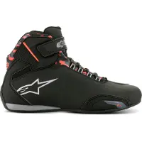 Alpinestars Chaussures Imperméables Sektor Black Dark Gray Red Fluo