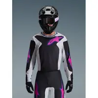 Alpinestars Maillot FLUID GRID, (noir/gris clair/violet, taille M)