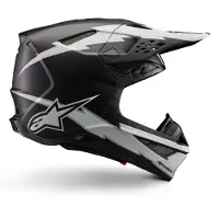 Alpinestars Casque Supertech M10 Ampress ECE 22.06 Black White Matt
