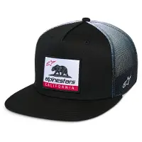 Alpinestars Casquette Cali Gradient, noire et blanche, taille unique
