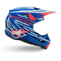 Alpinestars Casque S-M3 Wurx Junior ECE 22.06 Blue Red White Black Gl, Taille: YS