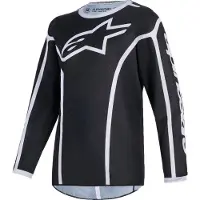 Alpinestars Fluid Apex Jeunesse Motocross Jersey, noir/gris, L