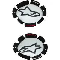 Alpinestars Knee Slider GP Tech White Black, Taille: One Size
