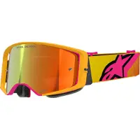 Alpinestars Masque Supertech Corp Absolute Vision Yellow Pink Mirror Red, Taille: One Size