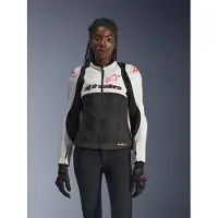 Alpinestars Veste Stella SMX Air Ice Gray Black Coral Fluo, Taille: XXL