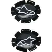 Alpinestars Genouillère GP Plus, noir/blanc