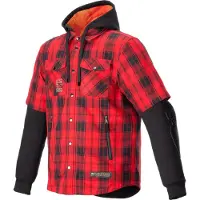 Alpinestars MO.ST.EQ Tartan Shirt Flame Red Black Taille L