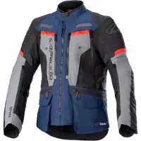 Alpinestars Bogotá Pro Drystar Dark Bleu Noir Bright Rouge Blouson Taille S