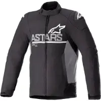 Alpinestars SMX, veste textile imperméable ,Noir/Gris ,M