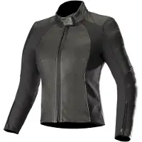 Alpinestars Vika v2 blouson en cuir de moto pour femme, noir, 46