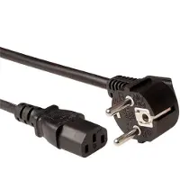 ACT AK5209 câble électrique Noir 1 m CEE7/7 Coupleur C13