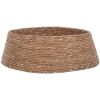Mica Decorations Couverture de sapin de Noël - H28 x Ø75 cm - Herbe de mer - Marron naturel