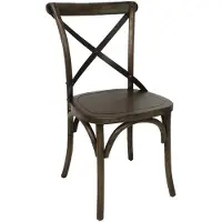 Bolero Chaises couleur noyer avec dossier croisé