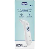 Chicco Thermomètre casque infrarouge 0 mois +, mesure instantanée de la température et indicateur sonore précis de la fièvre