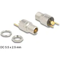 DeLOCK DC 5,5 x 2,5 mm bus, installation, version soudure - HQ product