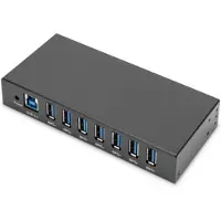 Digitus Hub USB 3.0 , série industrielle, 7 ports, boîtier métallique