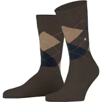 Burlington Chaussettes marine / marron / blanc