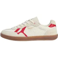 Pepe Jeans Baskets basses 'Ball Natural' crème / gris clair / rouge