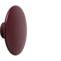 Muuto Dots Wood Lot de Hooks Burgundy | Ø 17 cm