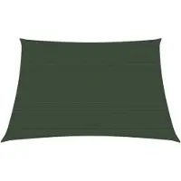 vidaXL Voile d'ombrage 160 g/m² Vert foncé 4/5x4 m PEHD