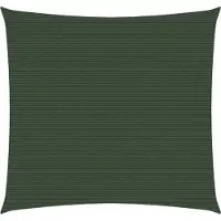vidaXL Voile d'ombrage 160 g/m² Vert foncé 6x6 m PEHD