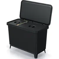 Keden Systema Poubelle avec bac de tri 10+23 L Noir