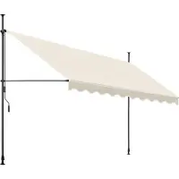 TecTake - store à pinces - parasol - réglable - store à pinces - parasol balcon - 400 x 180 cm - beige - parasol