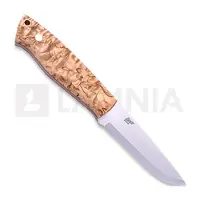 Brisa Couteau Trapper 95, Elmax Scandi, curly birch, left