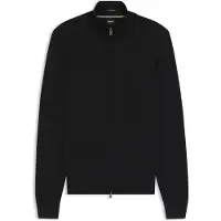 BOSS Pull zippé en laine mérinos