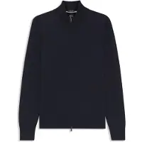 BOSS Pull zippé en laine mérinos
