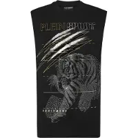 Plein sport T-Shirt 'Tiger' gris / noir / blanc